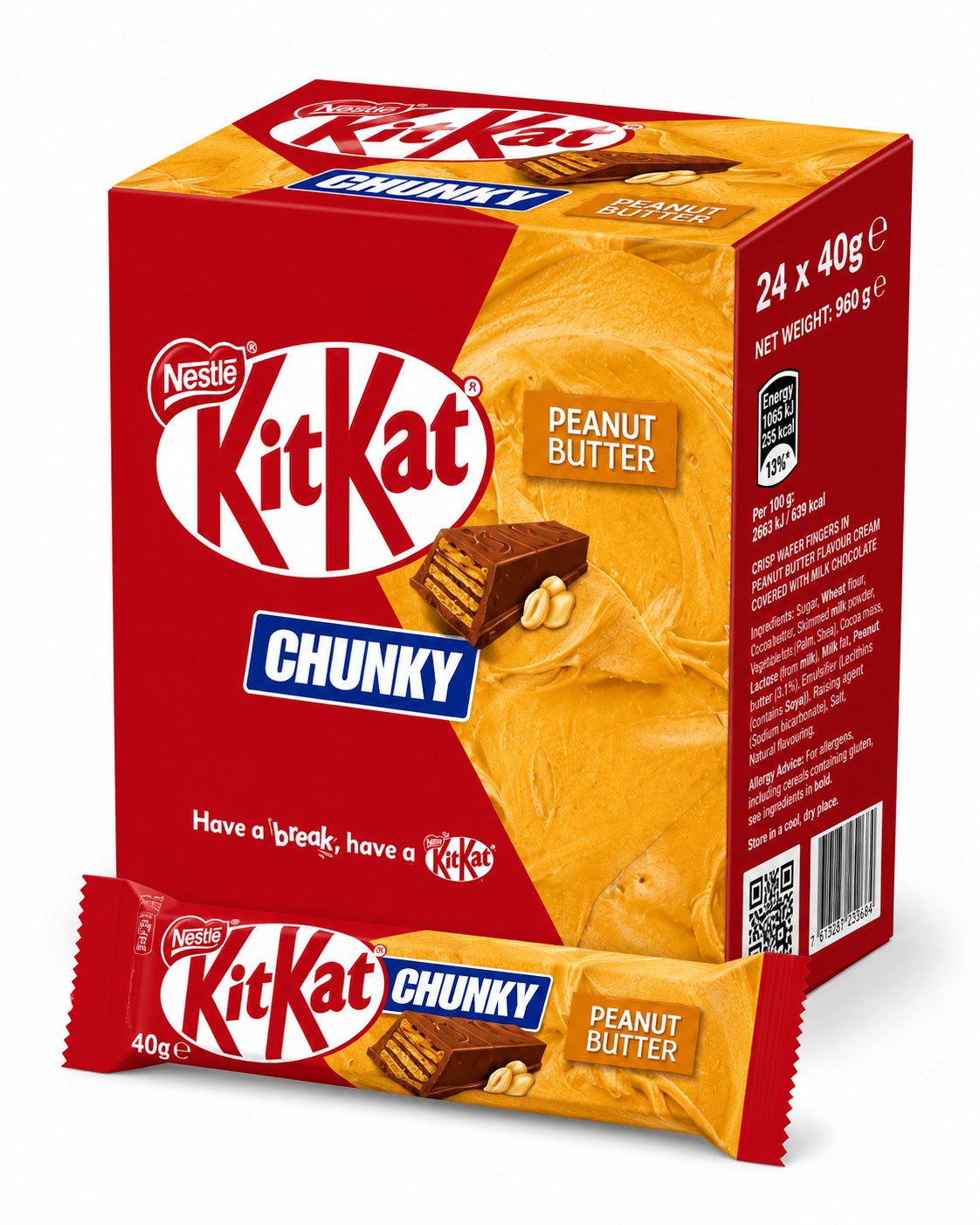 KITKAT CHUNKY PEANUT BUTTER 24x40G