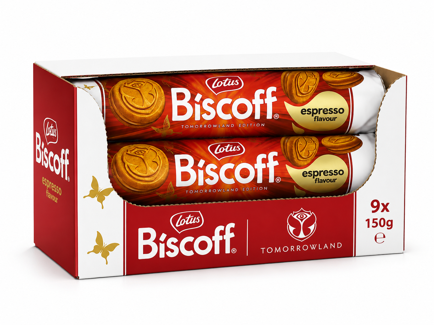 LOTUS BISCOFF ESPRESSO FLAVOUR 9x150G