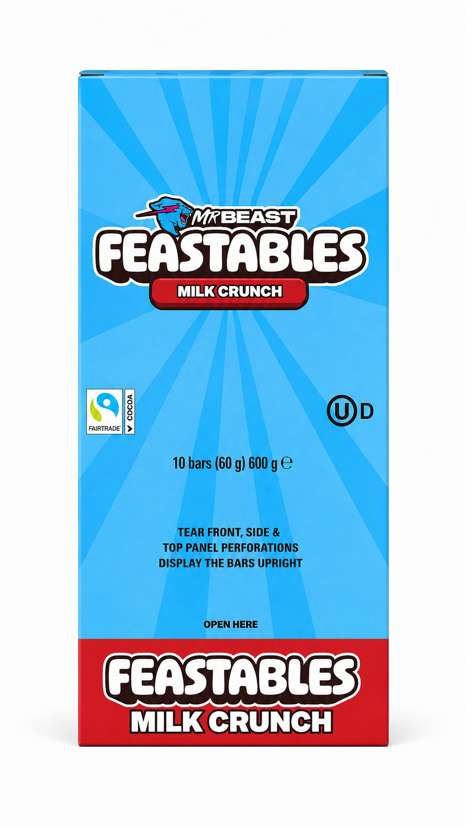 MR BEAST FEASTABLES MILK CRUNCH 10X60g