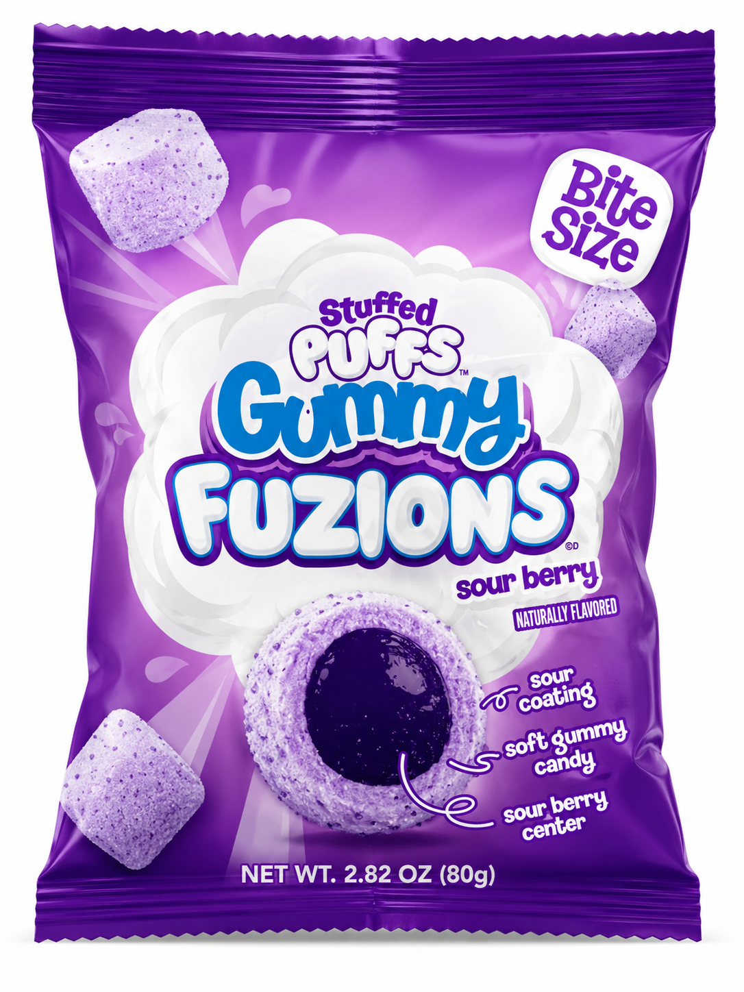 STUFFED PUFFS GUMMY FUZIONS 7x120G