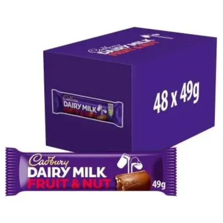 CADBURY DAIRY MILK FRUIT & NUT 48x49g