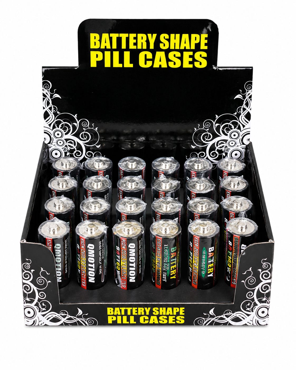 BATTERY SHAPE PILL CASES
