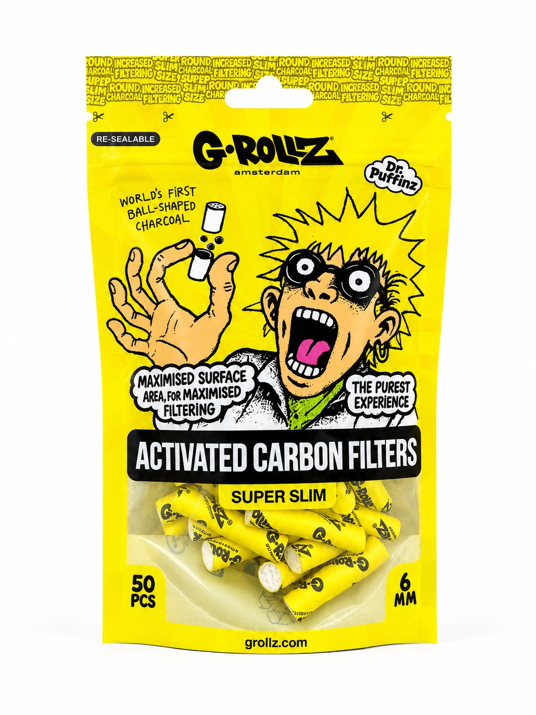 G-ROLLZ CARBON FILTERS SUPER SLIM 6MM