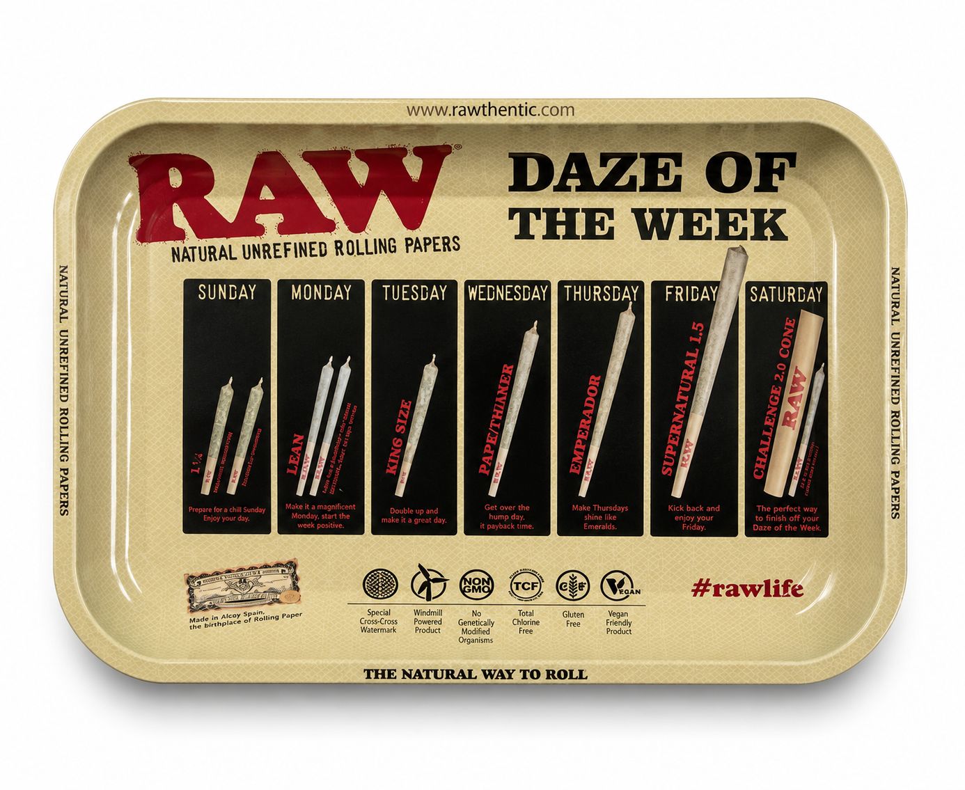 RAW ROLLING TRAY