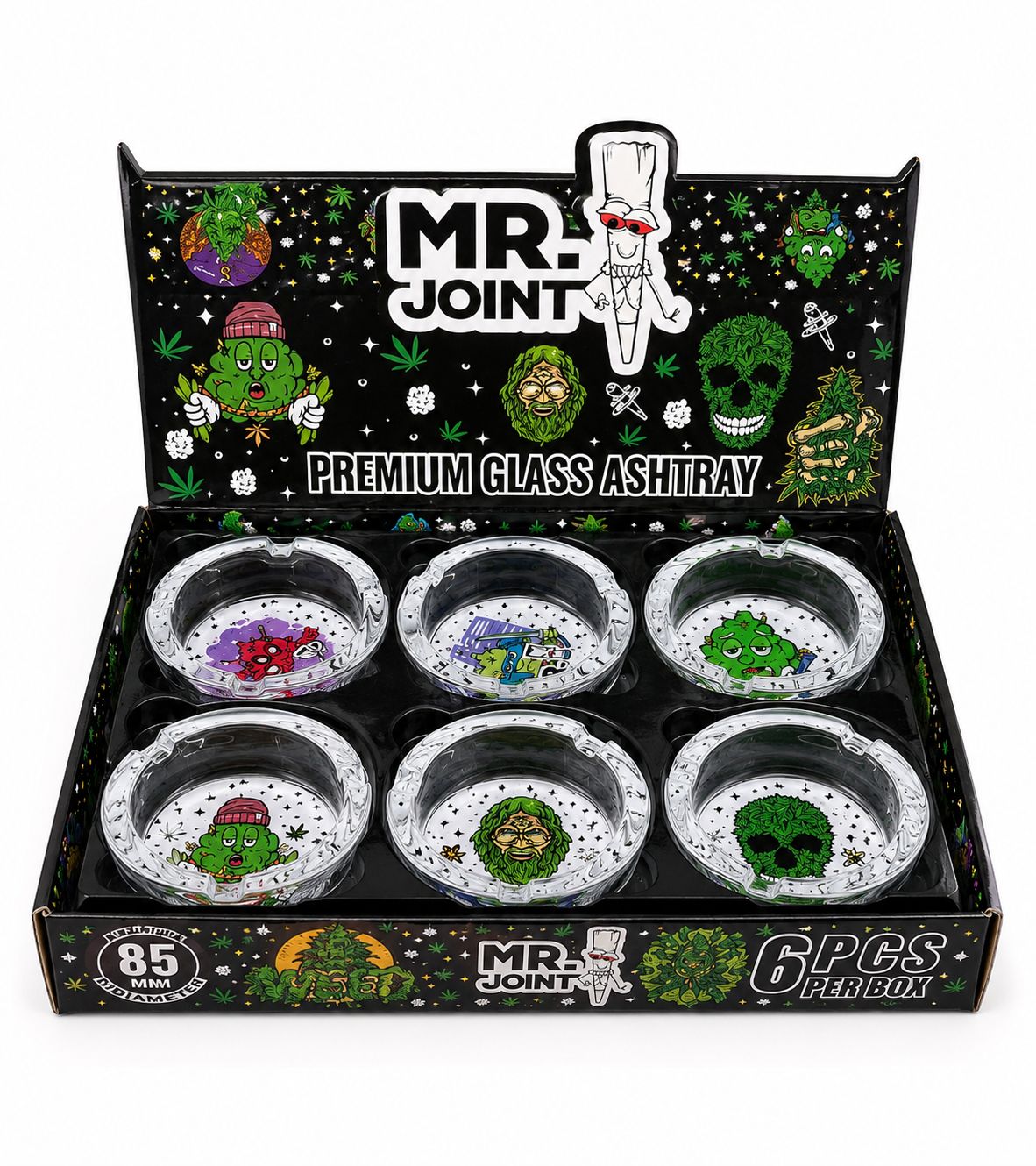 MR. JOINT GLASS ASHTRAYS