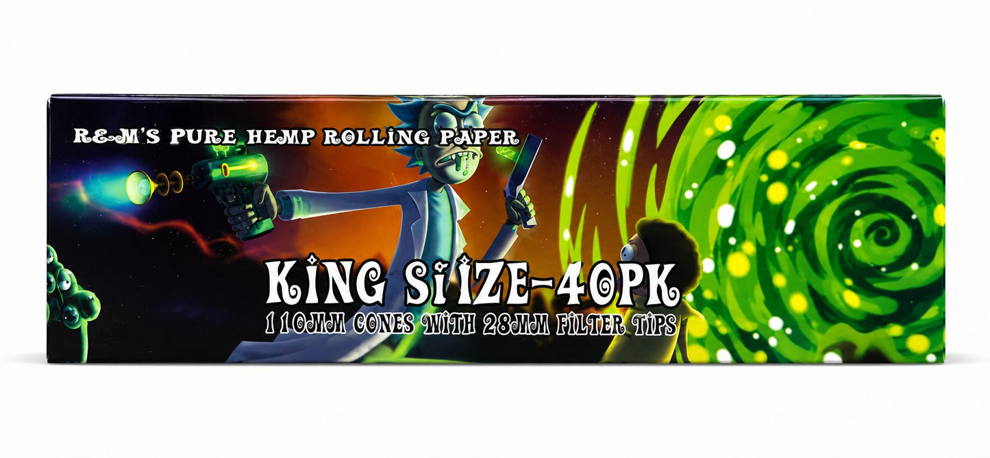 R & M'S PURE HEMP ROLLING PAPER KING SIZE 40PK