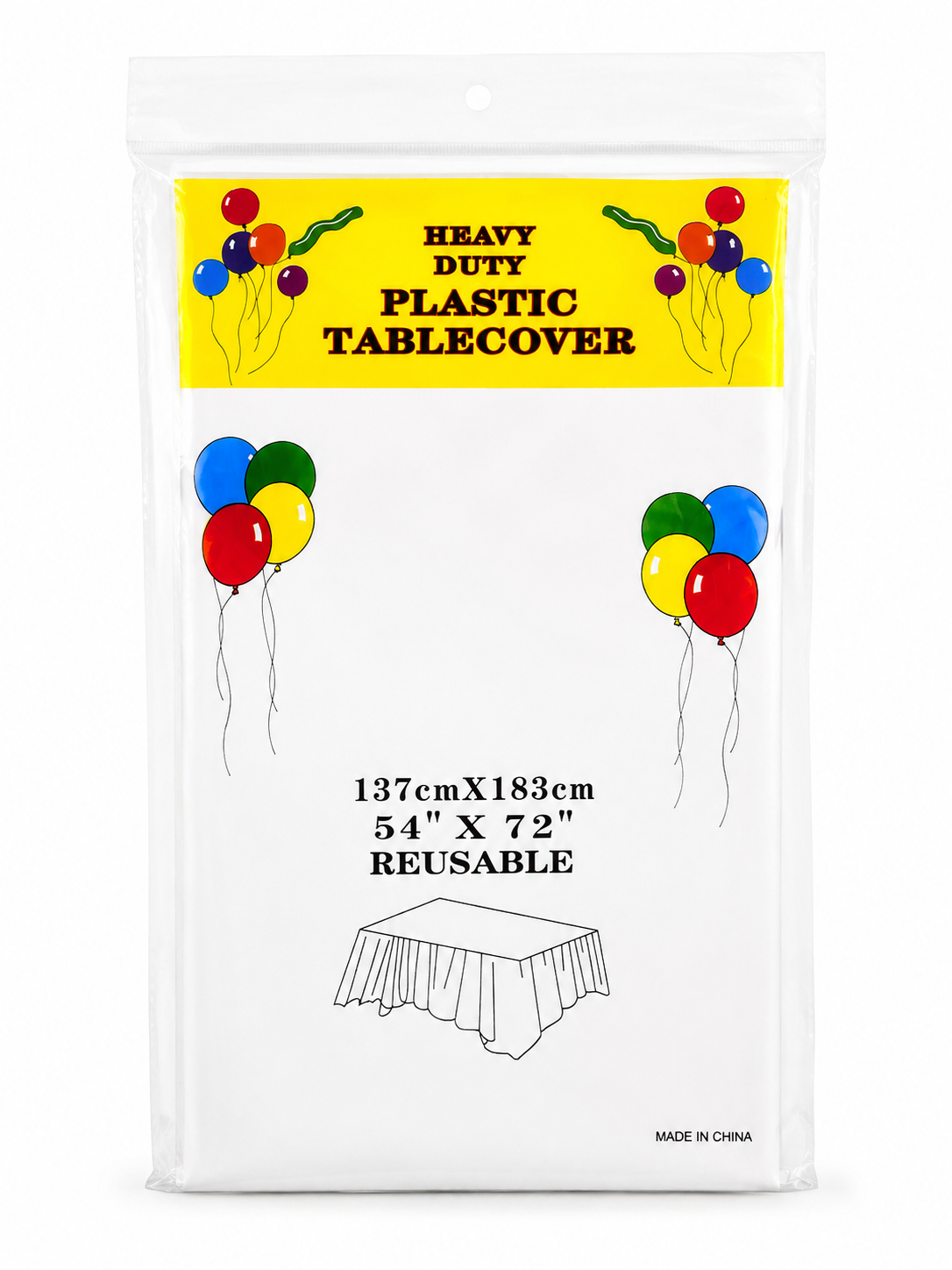 PLASTIC TABLECOVER- BB3020