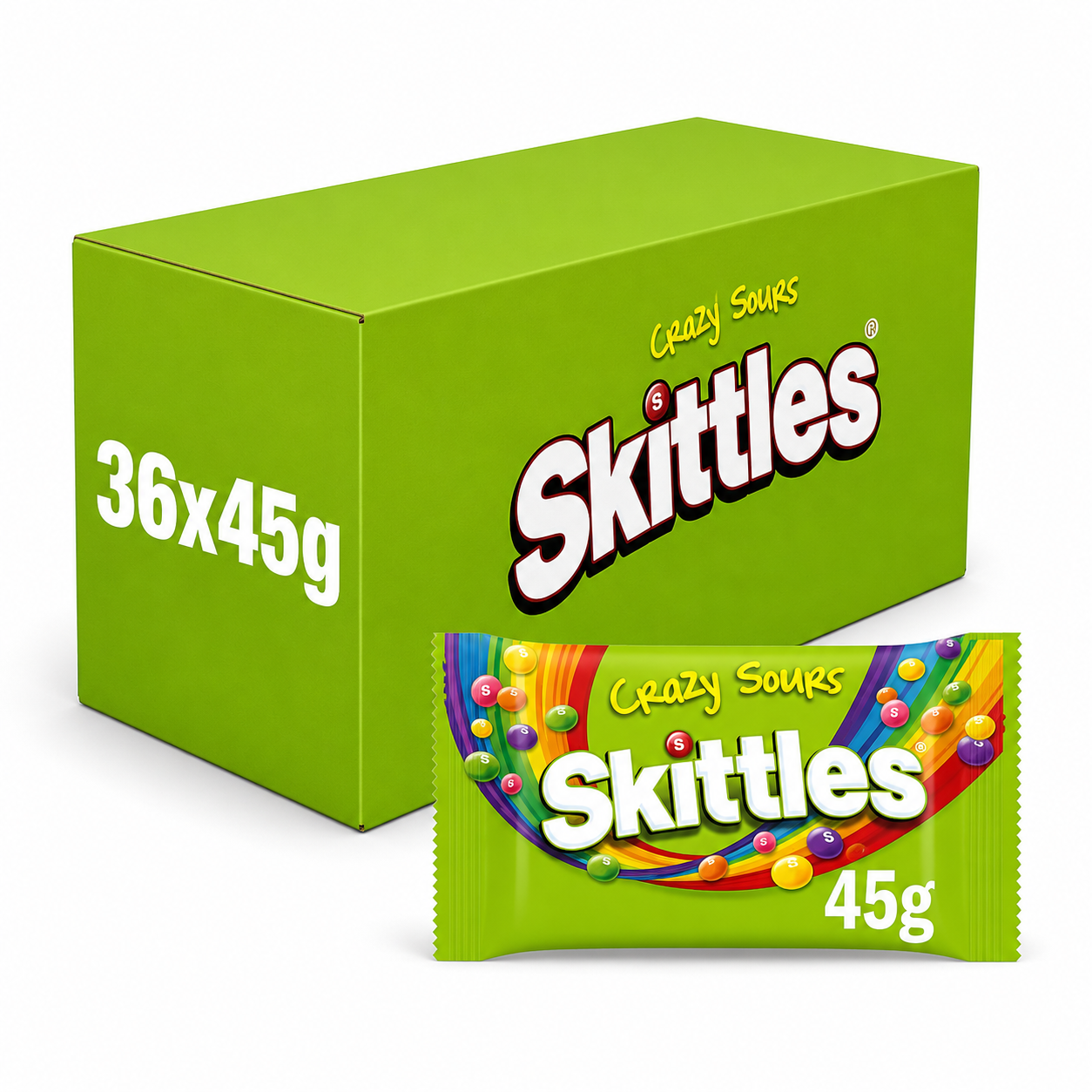 SKITTLES CRAZY SOUR 36x45G