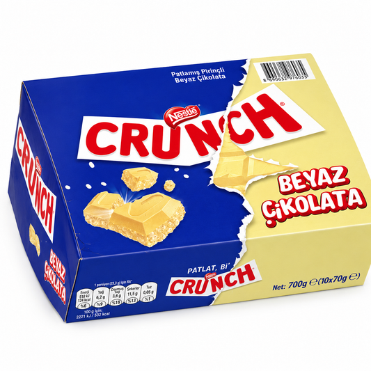 CRUNCH WHITE CHOCOLATE 10x70G