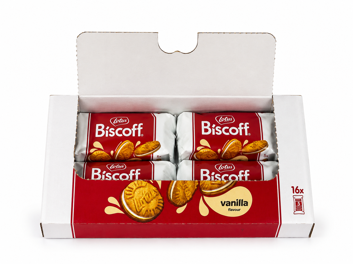 LOTUS BISCOFF VANILLA FLAVOUR 16x50G