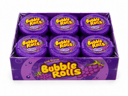 BUBBLE ROLLS GRAPE PACK OF 12