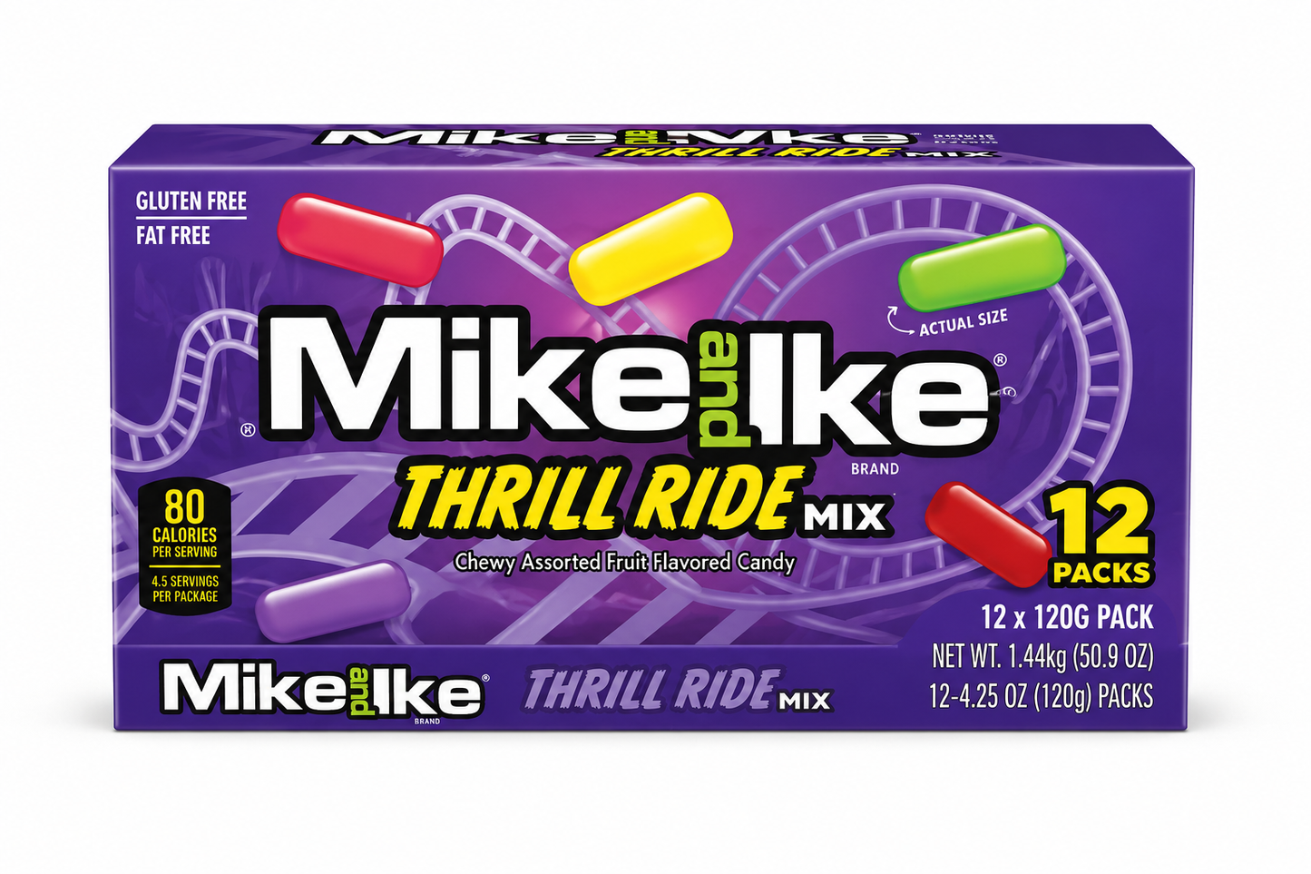 MIKE AND IKE THRILL RIDE MIX 12x120G
