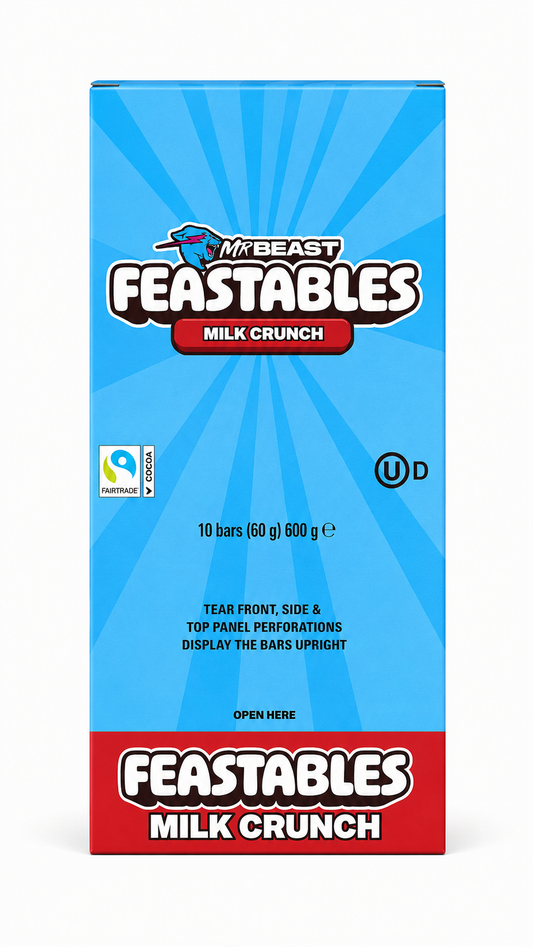 MR BEAST FEASTABLES MILK CRUNCH 10X60g