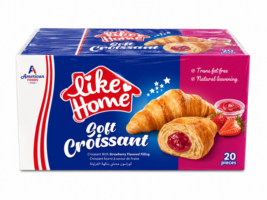 LIKE HOME SOFT CROISSANT STRAWBERRY 20x55G