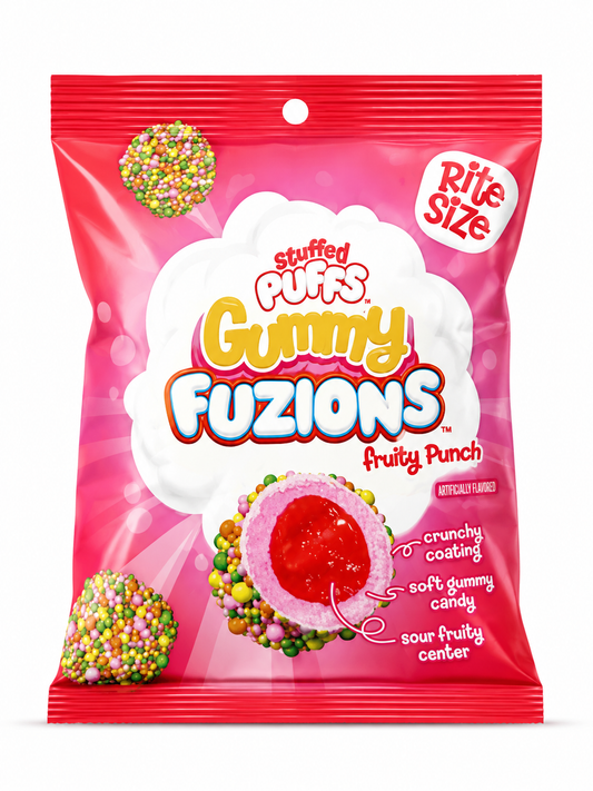 STUFFED PUFFS GUMMY FUZIONS 7x120G