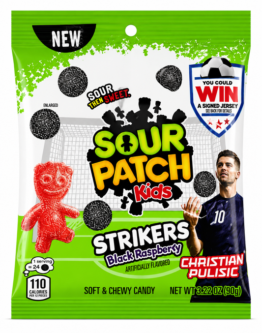 SOUR PATCH KIDS STRIKERS BLACK RASPBERRY 12x90G