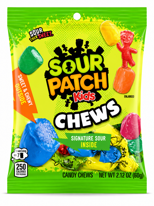 SOUR PATCH KIDS CHEWS 12x60G