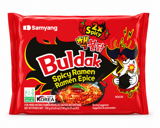 BULDAK SPICY RAMEN 5 PACKS x 8 BUNDLES/BOX