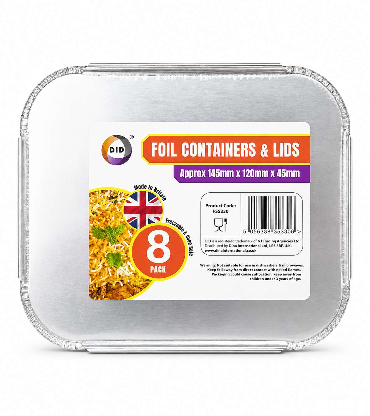 FOIL CONTAINER WITH LIDS