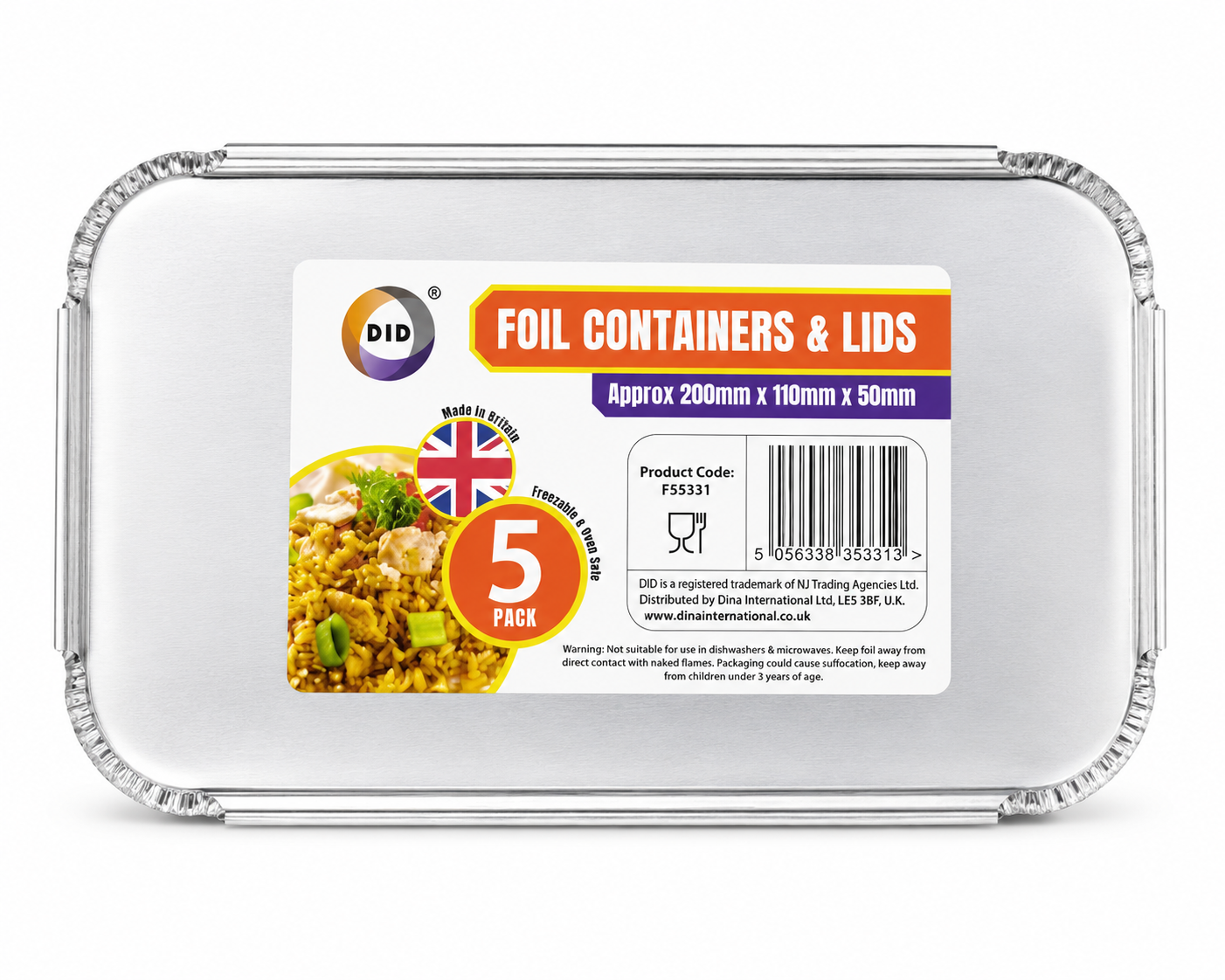 FOIL CONTAINER WITH LIDS