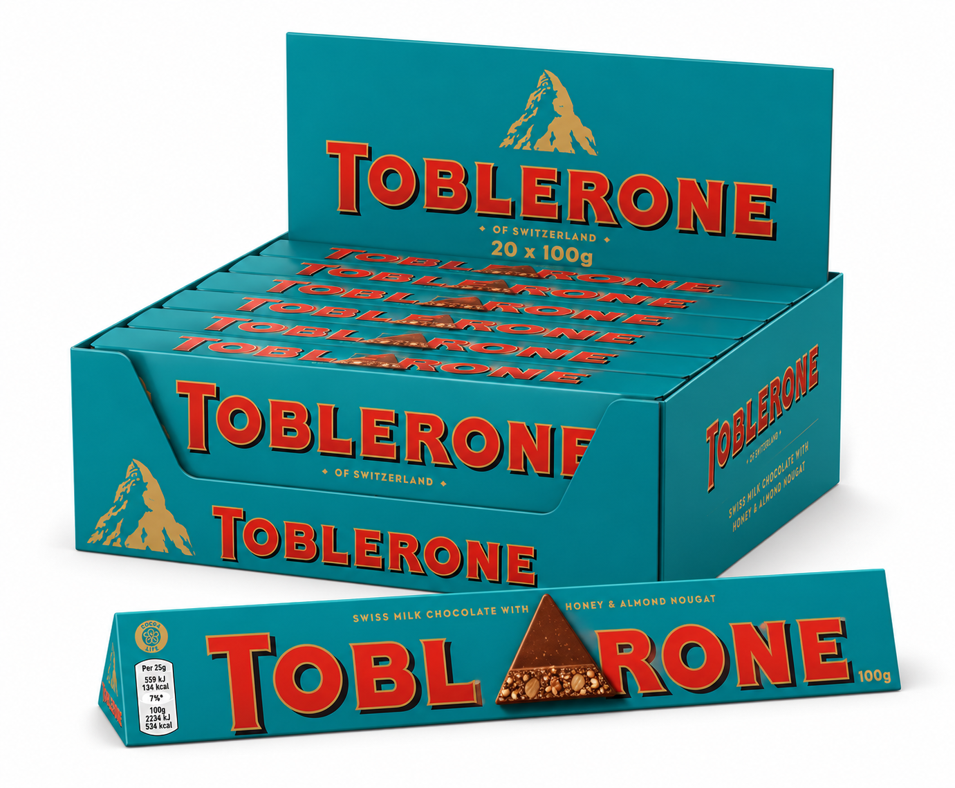 TOBLERONE CRUNCHY ALMOND 20x100G