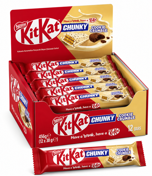 KITKAT CHUNKY COOKIE CRUMBLE 12x38G