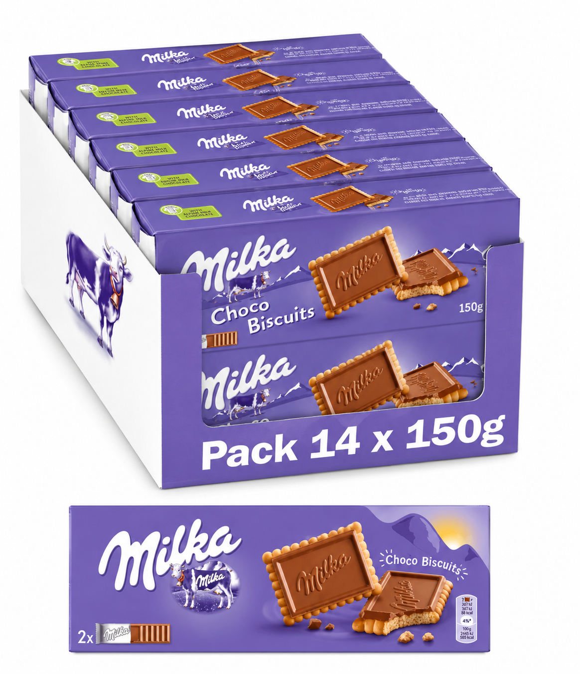 MILKA CHOCO BISCUIT 14x150g