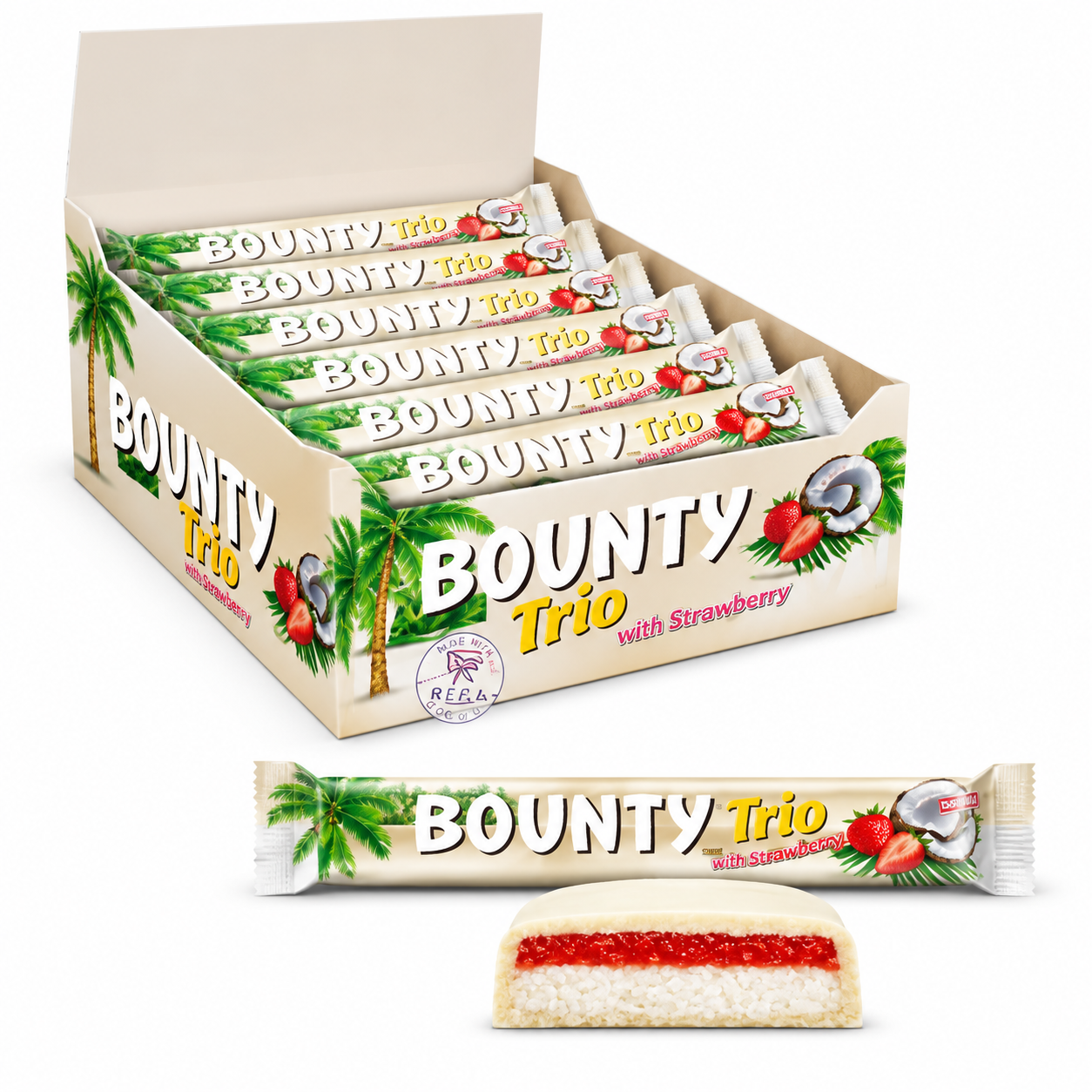 BOUNTY TRIO STRAWBERRY 24x82.5g