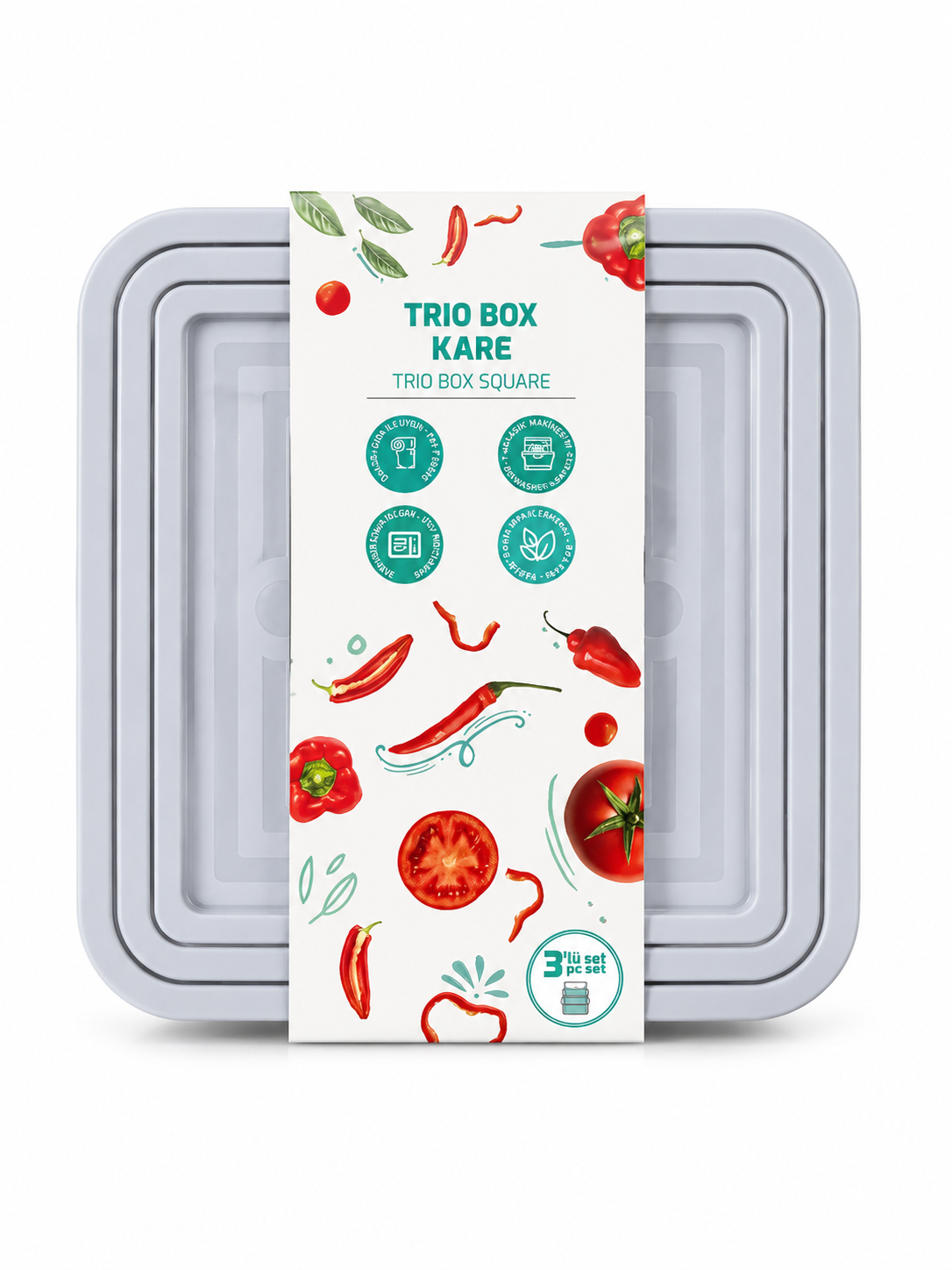TRIO BOX KARE 3pcs SET- E481