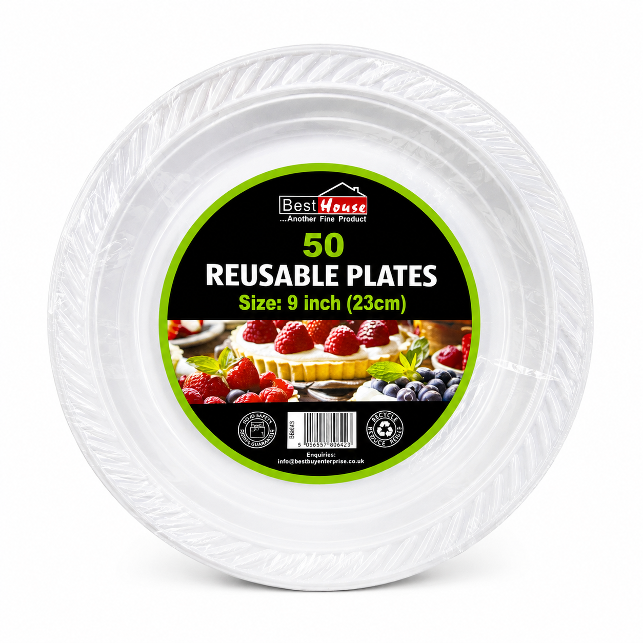 9” PLATES 50pcs- BB0642