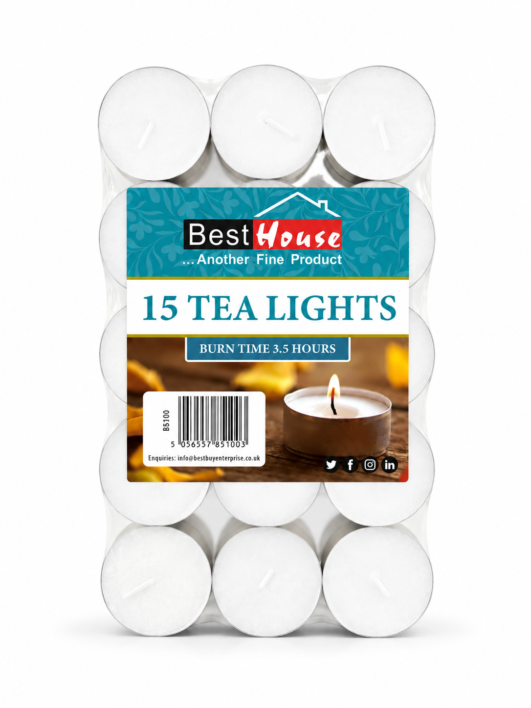 TEA LIGHTS 15pcs- BB5100