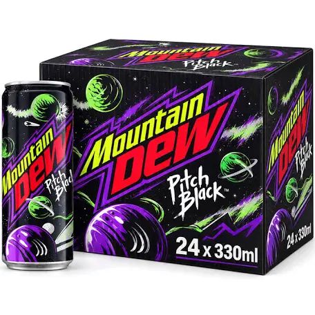 MOUNTAIN DEW PITCH BLACK 24x330ml