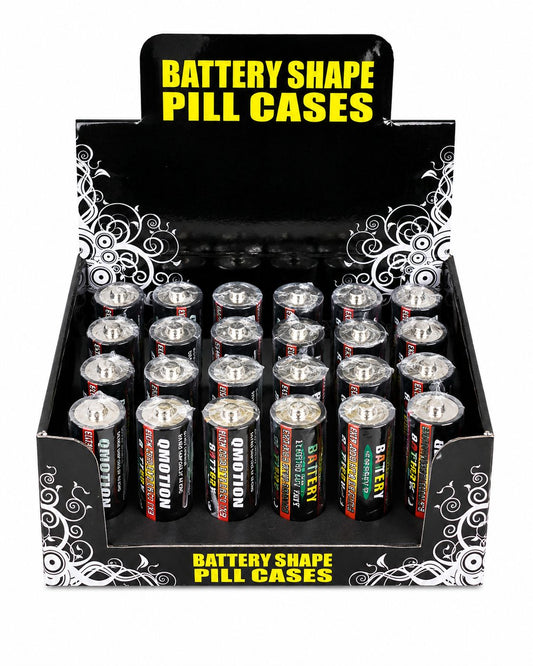 BATTERY SHAPE PILL CASES