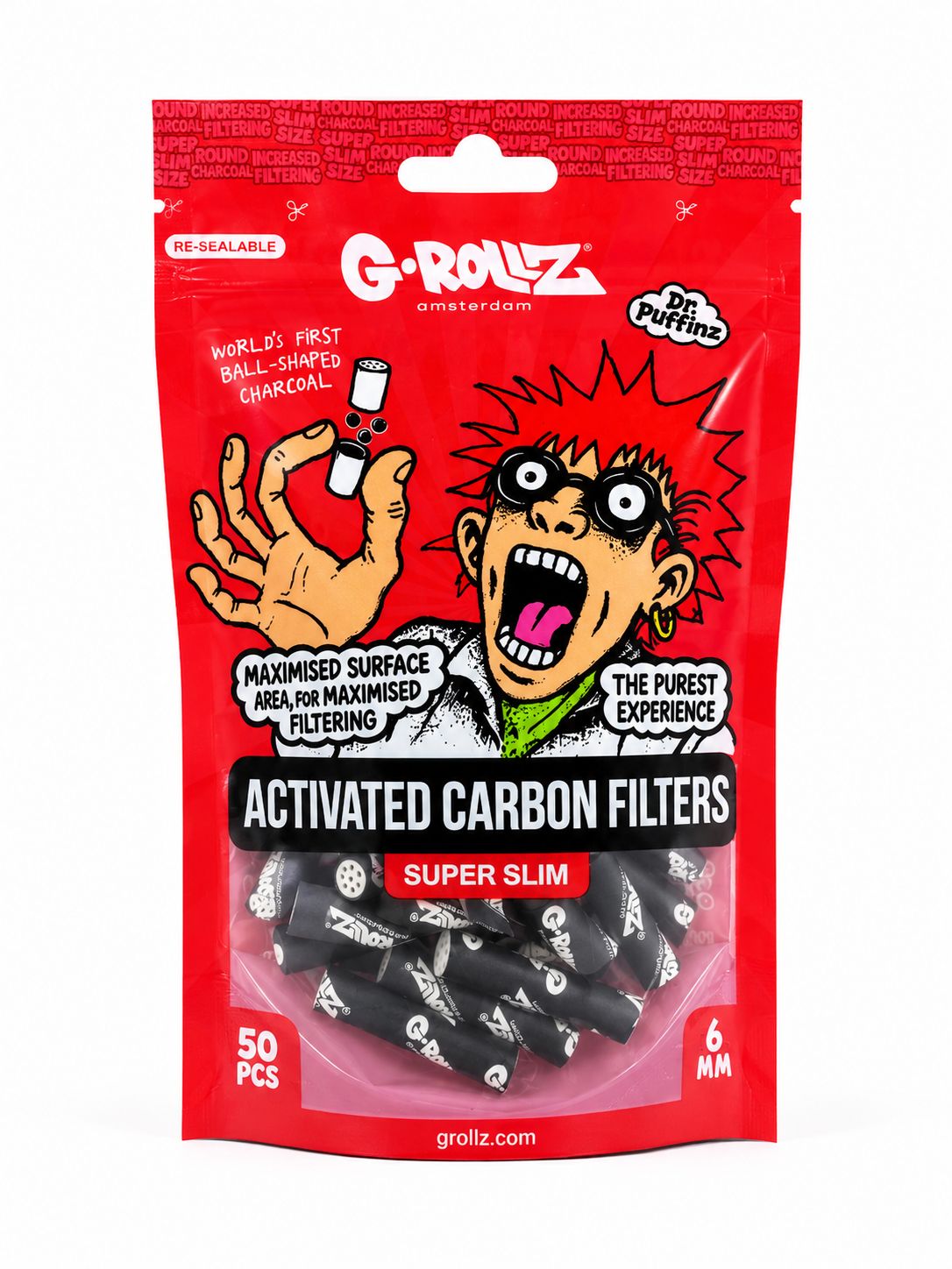 G-ROLLZ CARBON FILTERS SUPER SLIM 6MM
