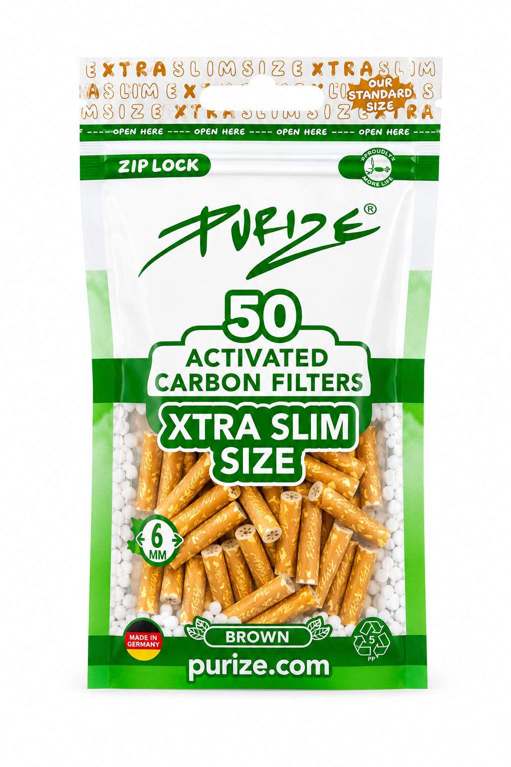 PURIZE  CARBON FILTERS 6MM