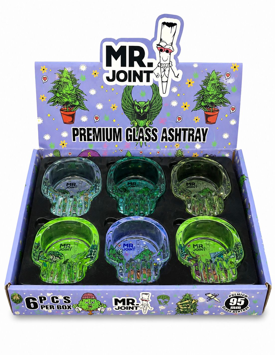 MR. JOINT GLASS ASHTRAYS