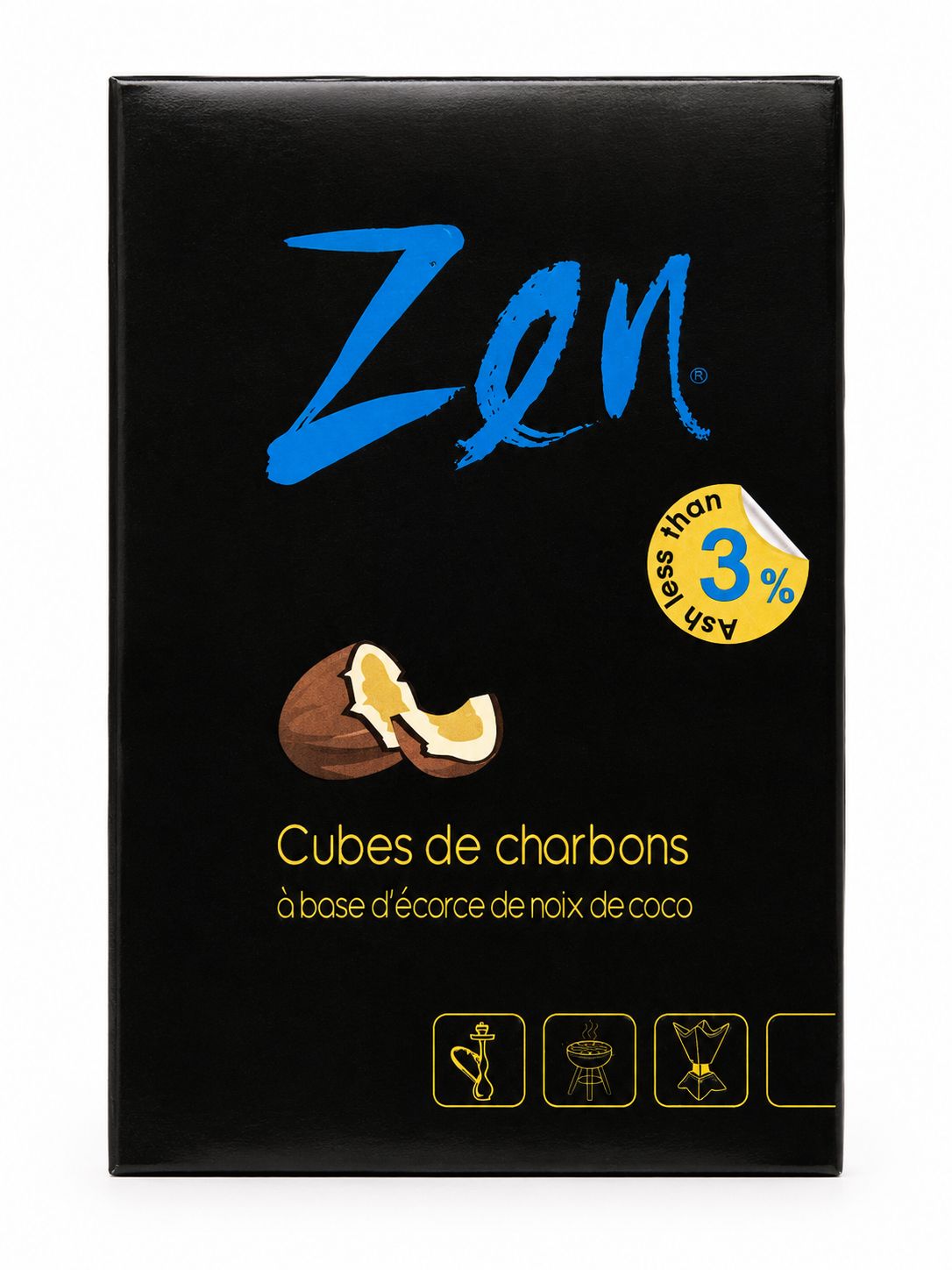 ZEN COCONUT CUBES COAL