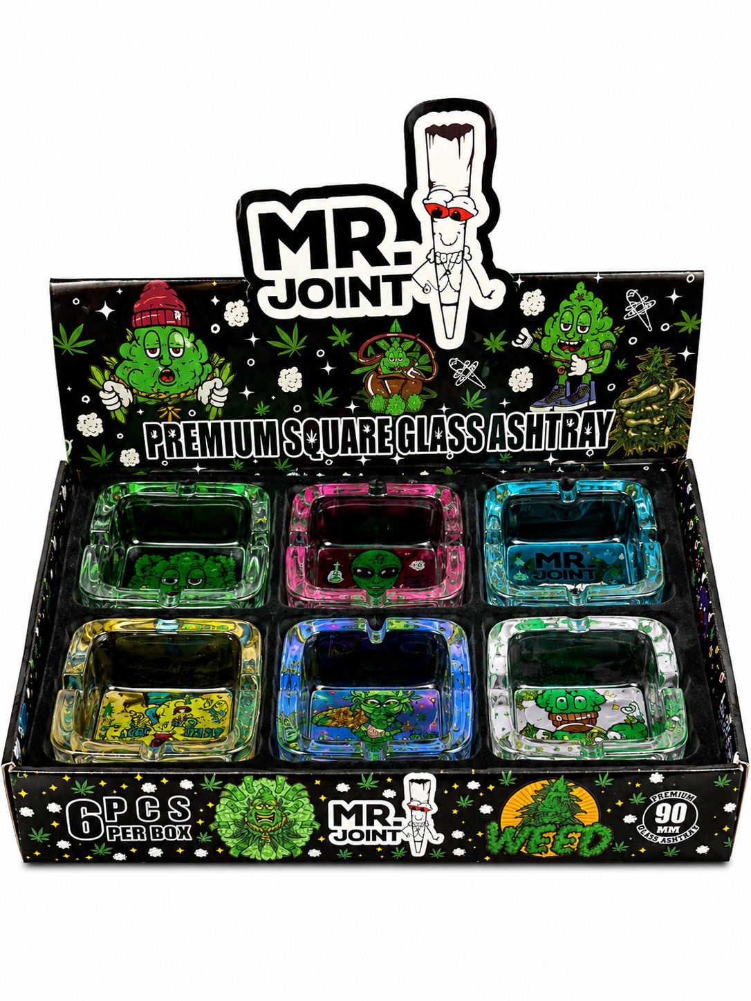 MR. JOINT GLASS ASHTRAYS