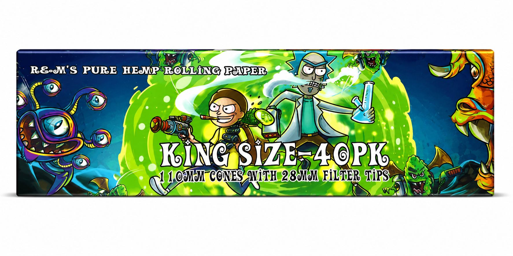 R & M'S PURE HEMP ROLLING PAPER KING SIZE 40PK