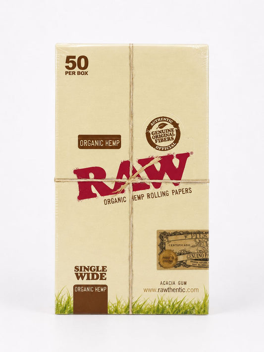 RAW ORGANIC SINGLE WIDE PAPER
