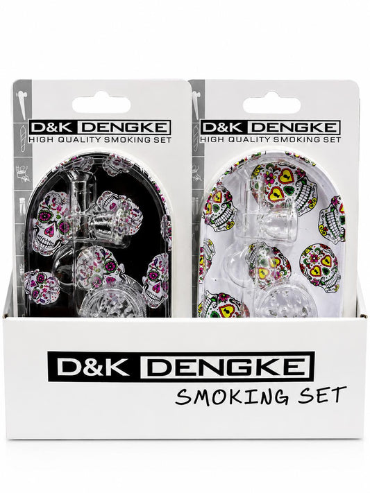 D & K PIPE SET WITH GRINDER AND TRAY