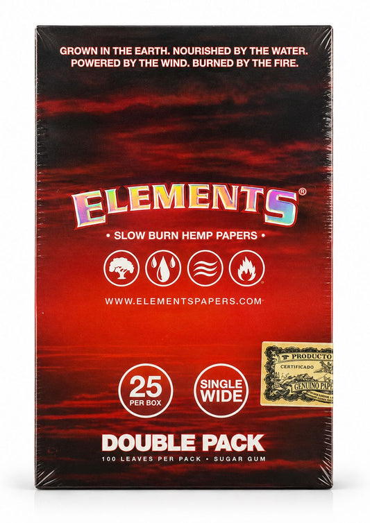 ELEMENTS SLOW BURN HEMP PAPER SINGLE WIDE