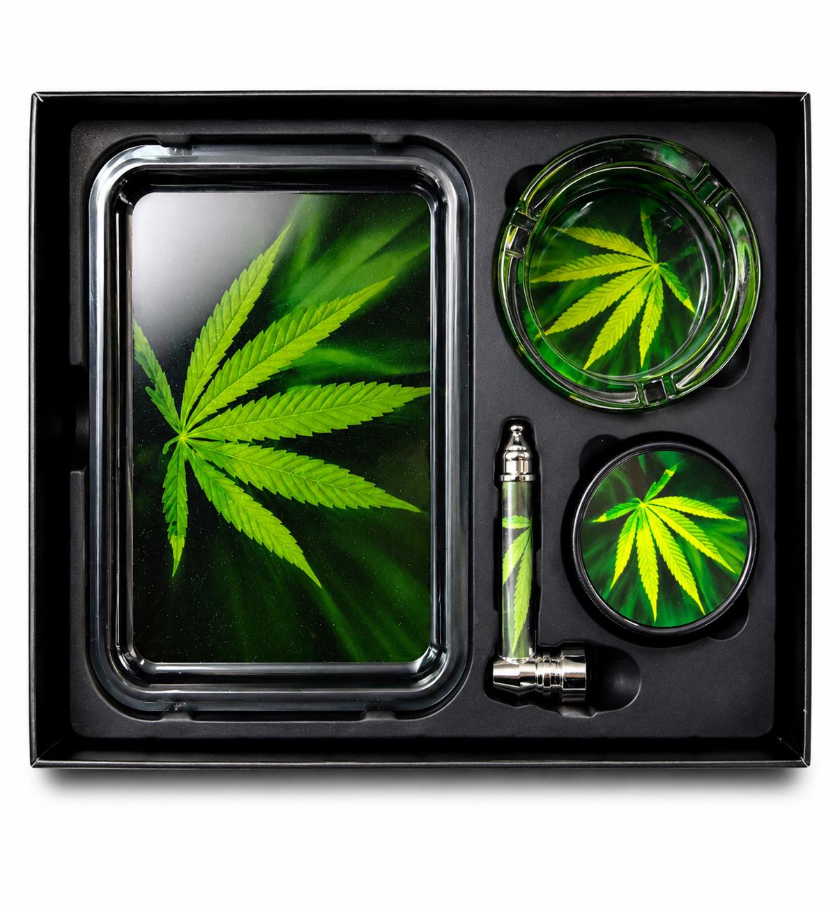 LEAF SMOKING TRAY SET