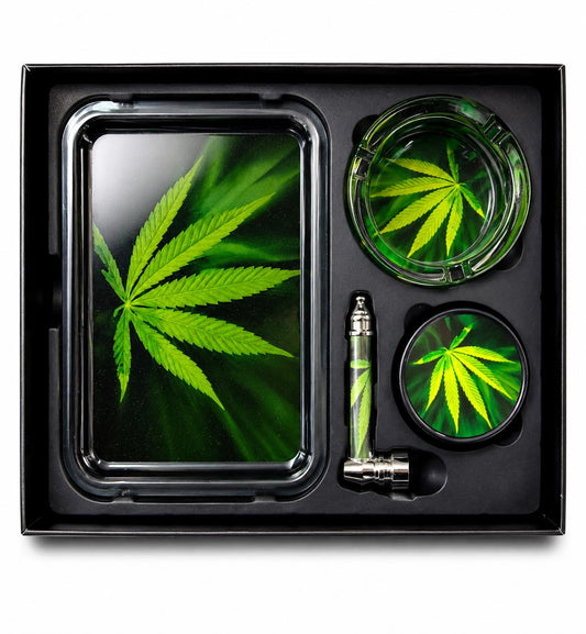 LEAF SMOKING TRAY SET