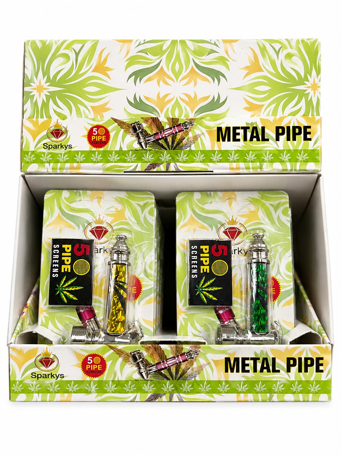 METAL SMOKING PIPE SET