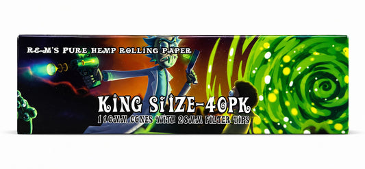 R & M'S PURE HEMP ROLLING PAPER KING SIZE 40PK