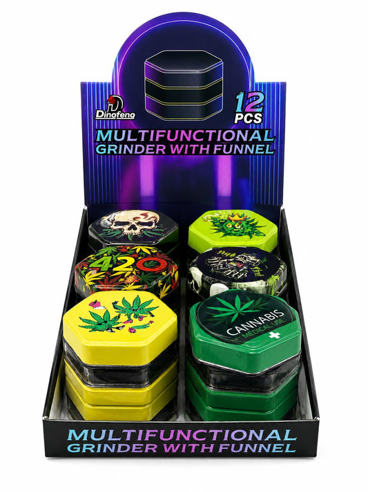 MULTIFUNCTIONAL GRINDER WITH FUNNEL