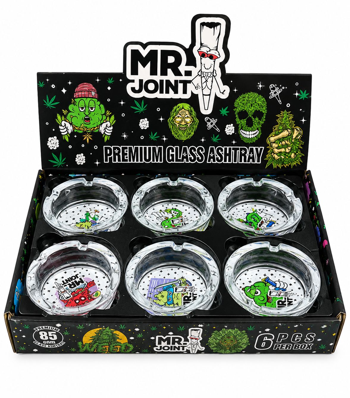 MR. JOINT GLASS ASHTRAYS