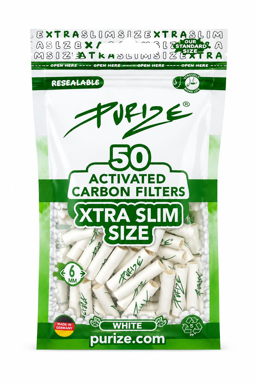 PURIZE  CARBON FILTERS 6MM