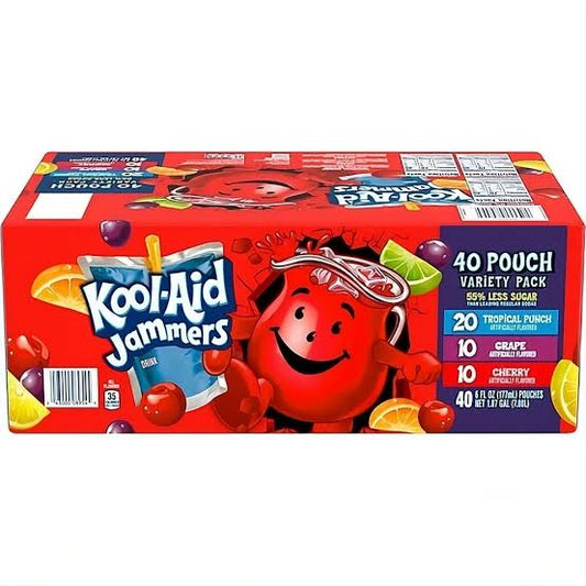 KOOL AID JAMMERS VARIETY PACK 40x6oz
